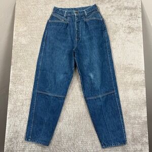 Bonjour Womens Jeans Size 14 Blue Denim High Waisted Straight Leg Pants